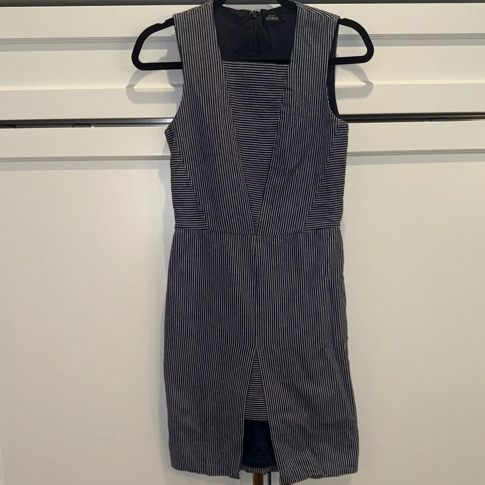 Kate Spade Navy and White Striped Dress